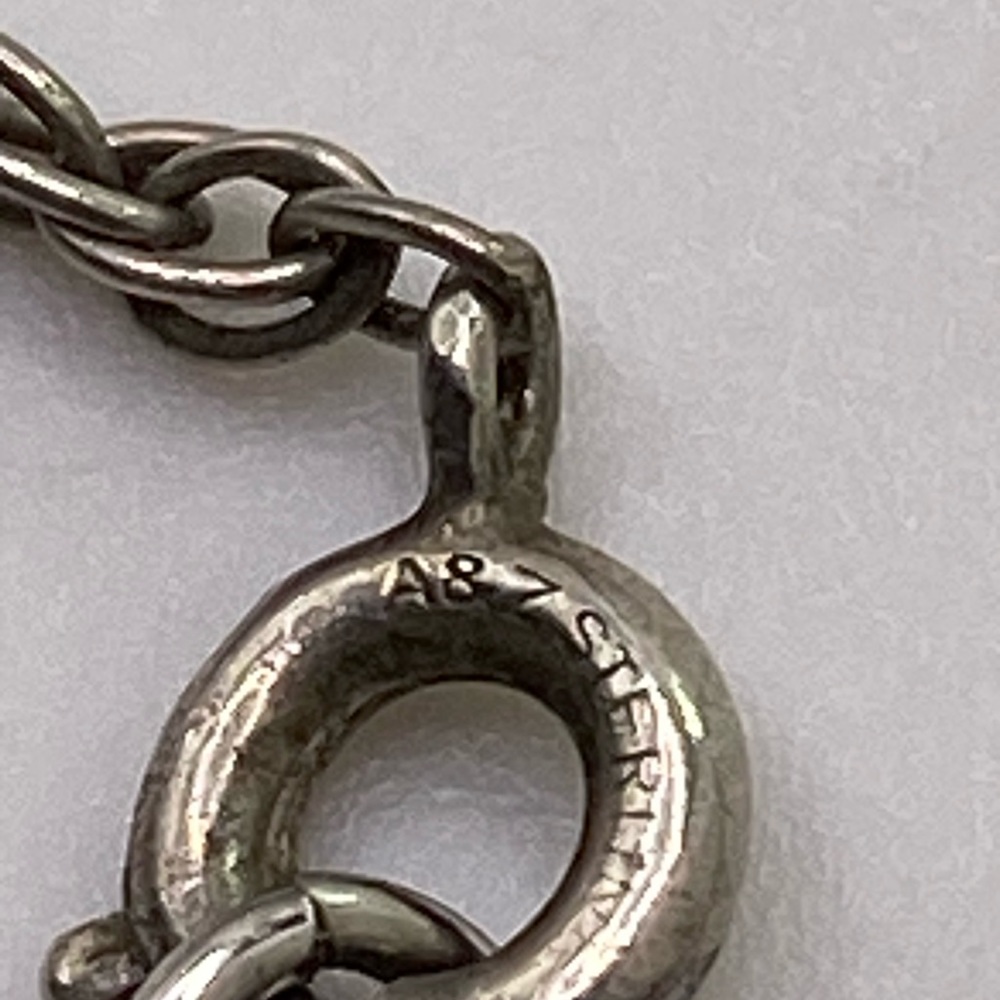 1968 Vintage Sterling Necklace Mexican Olympics 25 Peso Coin in Wrap 24” Chain - Picture 11 of 14